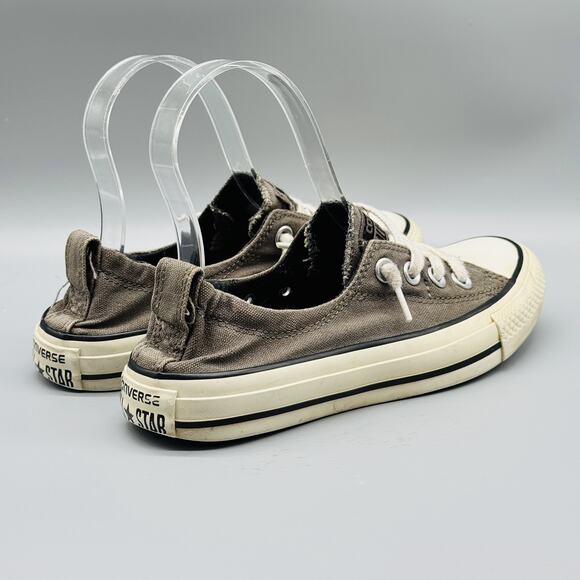 Converse Chuck Taylor All Star Shoreline Shoes Womens 5 Gray Low Slip On Canvas - Picture 9 of 12